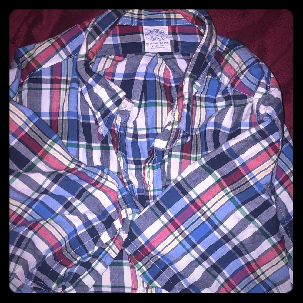 Authentic Checkered Short Sleeve Button Down